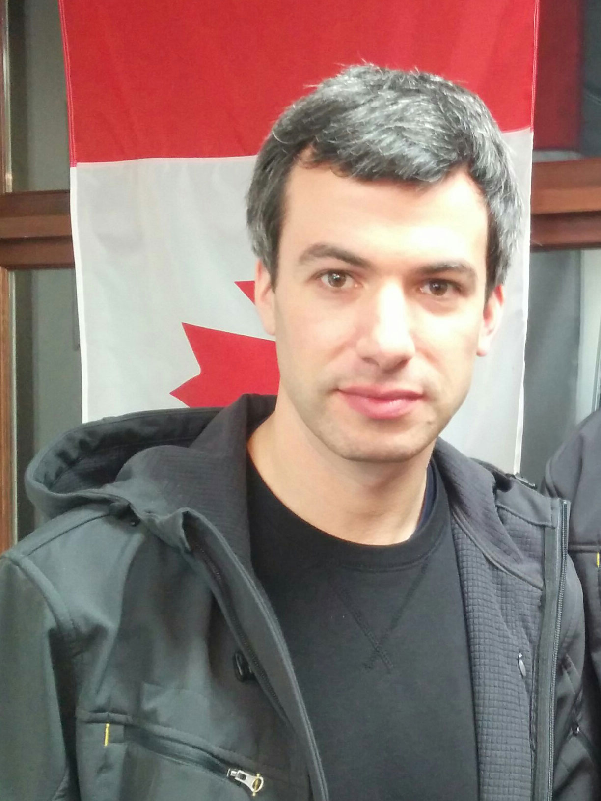 Nathan Fielder at a Summit Ice pop-up store in Vancouver in 2017