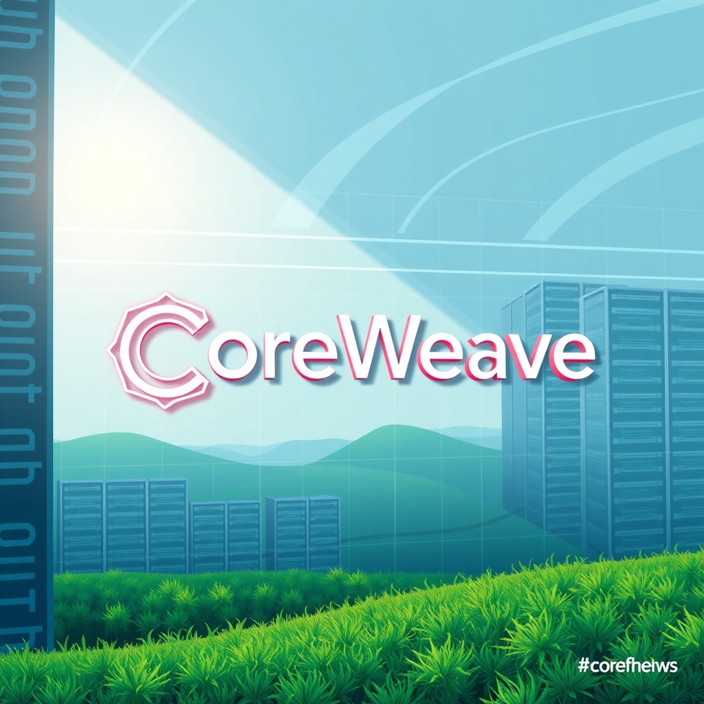 Illustration éditoriale pour Les obligations IA de CoreWeave chutent, signalant des risques pour le marché